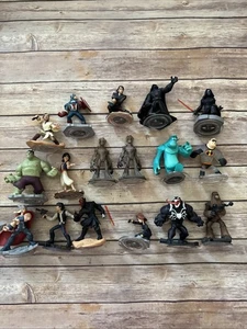 Disney Infinity Figures Huge Lot 17 Pieces Marvel Star Wars Incredible - Picture 1 of 10