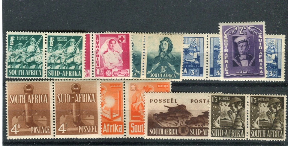 South Africa KGVI 1941-46 War Effort set SG88/96 MNH - Image 1 of 1