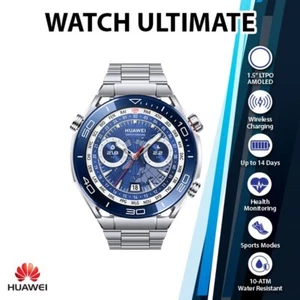 NEW Huawei Watch Ultimate iOS Android Smartwatch (Voyage Blue, Ready Stock) - Picture 1 of 7