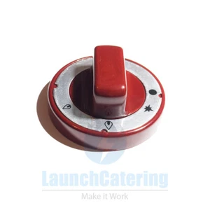 SHAAN TANDOORI ROUND RED CONTROL KNOB FOR 28" 30" 32" Shaan Shahi Tandoori oven  - Picture 1 of 4