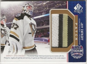 2014-15 SP Game Used Stadium Series Materials Patches #SSJZ Jeff Zatkoff 42/99 - Bild 1 von 2