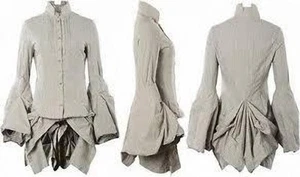 FABULOUS ALLSAINTS HARLEY VICTORIAN STEAMPUNK SHIRT BUSTLE DRESS UK 8 US 6 EU36 - Picture 1 of 12