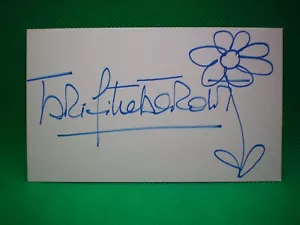 BRIGITTE BARDOT SIGNED AUTOGRAPHED + FLOWER SKETCH 3x5 INDEX CARD - Picture 1 of 1