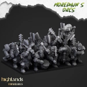 Armoured Orcs x 20 inc command Highlands miniatures WFB The Old World,AOS - Picture 1 of 14