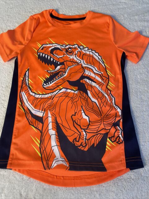 Mono corto de dinosaurios y camiseta de punto piqué naranja bebé niño  Okaïdi & Obaïbi