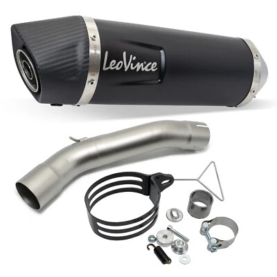 Endschalldämpfer LeoVince SLIP-ON SBK LV ONE EVO Black Edition Edelstahl Carbon - Bild 1 von 4