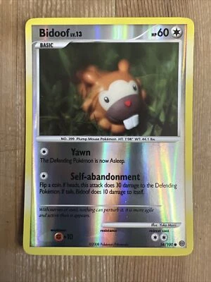 Bidoof - 54/100 - Reverse Holo VLP English Pokemon Stormfront - Image 1 of 2