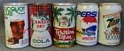 Lot Of 5 Vintage Cans TAHITIAN Treat Canada Dry Pull Top, Woodstock 94 Empty 