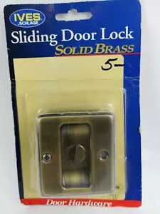 Cerradura de bolsillo/puerta corredera Ives/Schlage latón liso con acabado cromado pulido - Imagen 1 de 4