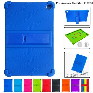 Weiche Silikon Ständer Hülle für Amazon Fire Max 11 2023 Tablet stoßfeste Abdeckung - Bild 1 von 29