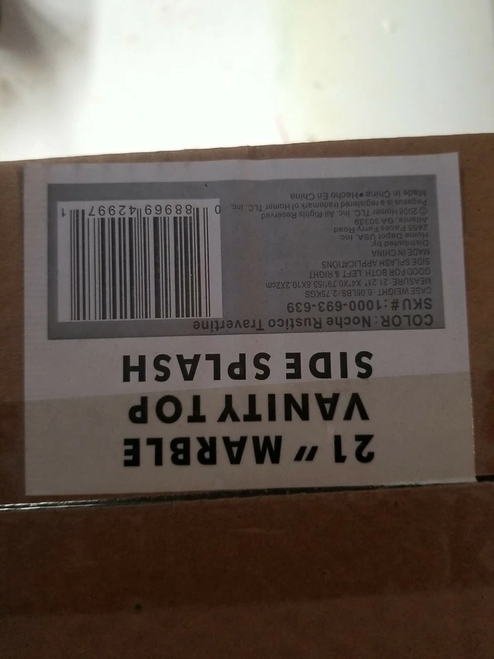 Pegasus 21 in. Travertine Sidesplash - Image 1 of 1