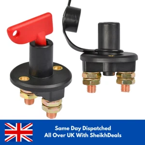 Universal 12V Battery Isolator Switch Cut Off Kill Switch Car Boat Van Truck New - Picture 1 of 7