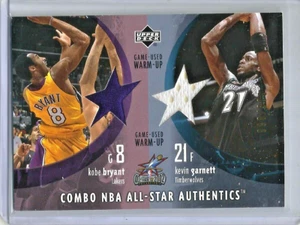 Kobe Bryant-Kevin Garnett 2002/03 Upper Deck Game Used Warm-up Jersey #098/300 - Picture 1 of 1