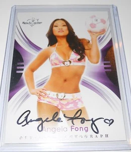 Tarjeta coleccionable 2015 con autógrafo Benchwarmer #17 Angela Fong    - Imagen 1 de 1