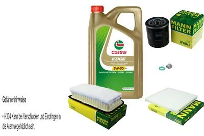 MANN-FILTER Inspektionspaket 5L CASTROL 5W-30 M für Toyota Corolla Verso 1.8 - Bild 1 von 4