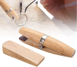 Ring Clamp Wooden, Jewelers Holder Jewelry Making Benchwork Professional Hand... - Picture 1 of 12
