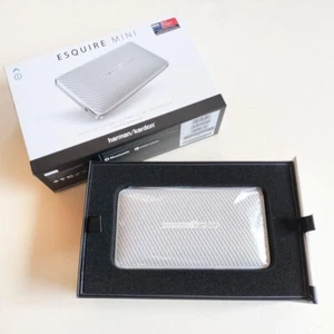 Harman Kardon ESQUIRE Mini Wireless Portable Speaker Silver from JPN - Picture 1 of 12