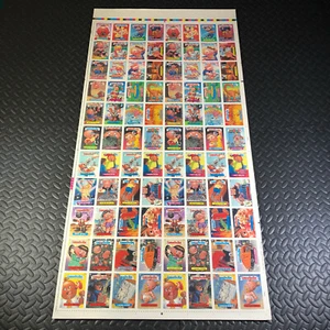 GARBAGE PAIL KIDS 11th SERIES 11 UNCUT SHEET TOPPS 1987 88 STICKER CARDS GENUINE - Picture 1 of 10