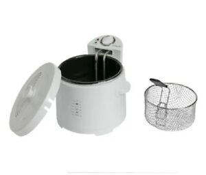 Cookworks 2.5 L Deep Fat Fryer Safety Cut Out White Shade 2000W Kitchen Deco