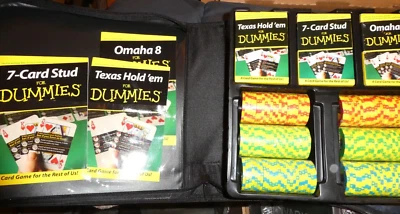 Deluxe Poker For Dummies Set of 3 Games - 7 Card Stud - Omaha 8 - Texas Hold Em  - Image 1 of 2