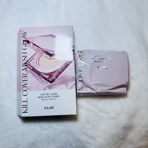 CLIO Kill Cover Mesh Glow Cushion SPF50+ COMPACT & REFILL SET - 3 Linen - Picture 1 of 8