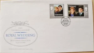Guernsey Briefmarken: "Royal Wedding - Andrew & Sarah" - Ersttagsbrief 1986 - Bild 1 von 1