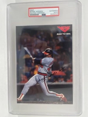 Reggie Jackson Print 5 x 7 PSA/DNA Certified Authentic Auto Encapsulated by PSA - Image 1 of 4