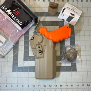 Funda de trabajo Safariland 7390RDS FDE ALS: GLOCK 19 23 + LUZ/PUNTO ROJO - MANO IZQUIERDA - Imagen 1 de 17