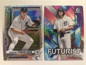 2021 Bowman Chrome Mega Box Mojo Refractor Spencer Torkelson #BCP-96 & Futurist - Picture 1 of 2