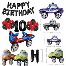 Palloncino in lamina auto da corsa 4D tema compleanno giocattolo auto da corsa ragazzi bambini decorazione festa