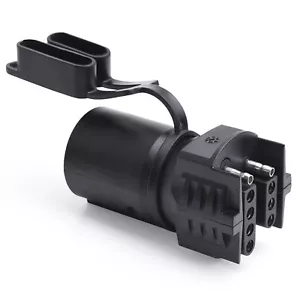 7 Way Round to 4/5 Pins Flat Trailer Adapter Wiring Tow Lights Plug For Truck RV - Bild 1 von 8