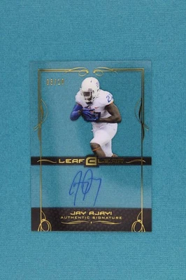 Jay Ajayi | 2015 Leaf Clear #BA-JA1 Gold #/10 Auto | Near Mint or Better - Image 1 of 2