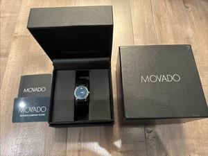 Movado Museum Orologio classico da donna quadrante nero (MO.01.3.14.6001) - Foto 1 di 5
