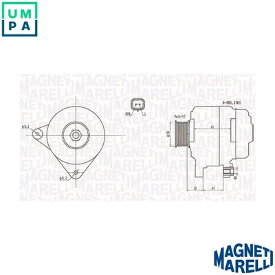 ALTERNATOR 063731959010 FOR HYUNDAI RENAULT LAGUNA/III/Sportour/Tourer ESPACE - Image 1 of 4