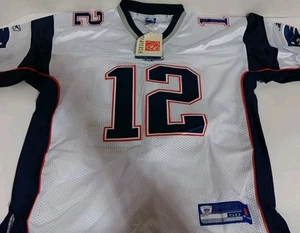 Tom Brady # 12 NFL Authentic RBK NFL Equipment TB 12 Size 48 White Stitched - Picture 1 of 11