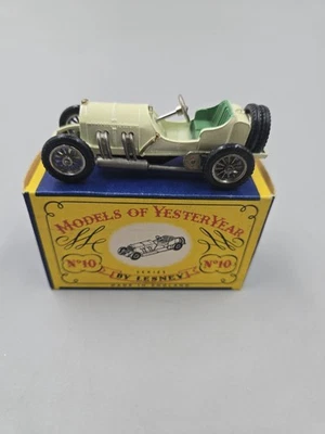 Vintage Matchbox Models Of Yesteryear #10 1908 GP Mercedes With Original Box In - Image 1 of 4