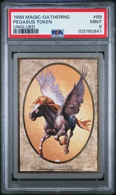 PEGASUS TOKEN Unglued PSA 9 MTG [Nostalgium] - Image 1 of 2