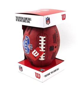 Juego de fútbol americano de cuero auténtico Wilson edición draft de la NFL 2024 NUEVO EN CAJA - Imagen 1 de 8