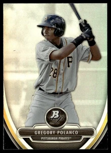 2013 Bowman Platinum Prospects Gregory Polanco Auto Pittsburgh Pirates #BPP26 - Picture 1 of 2