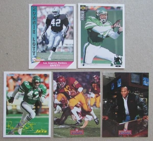 Ronnie Lott 5-card lot USC Trojans Los Angeles Raiders New York Jets NFL - Picture 1 of 2