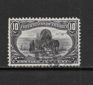 UNITED STATES SCOTT 290 USED VF - 1898 10c GRAY VIOLET TRANS-MISSISSIPPI ISSUE - Bild 1 von 2