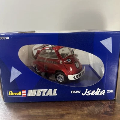 Revell BMW Jsetta Isetta 250 Feuerwehr Hamburg Fire Truck Engine 1996 1/18 used - Image 1 of 4