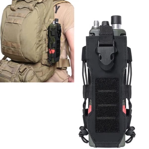 Tactical Molle Radio Pouch Adjustable Water Bottle Holder Sport Bottle Bag - Picture 1 of 14