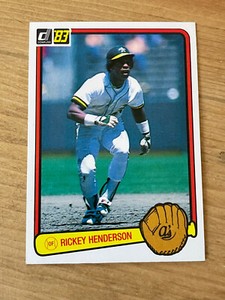 Rickey Henderson 1983 Donruss #35 Oakland Athletics A's HOF