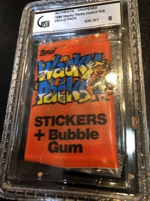 1985 Wacky Pack Irish Unopened Pack Gai 8 - Image 1 of 4