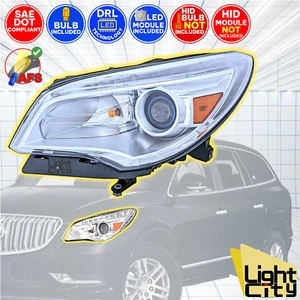 [HID w/o Kit] For 2013-2017 Buick Enclave w/ AFS Driver Headlight LED DRL LH - Picture 1 of 10