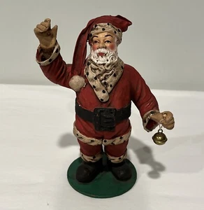 Vintage Paper Mache Santa Claus Figurine 6 3/4" Tall Made in Italy - Picture 1 of 16