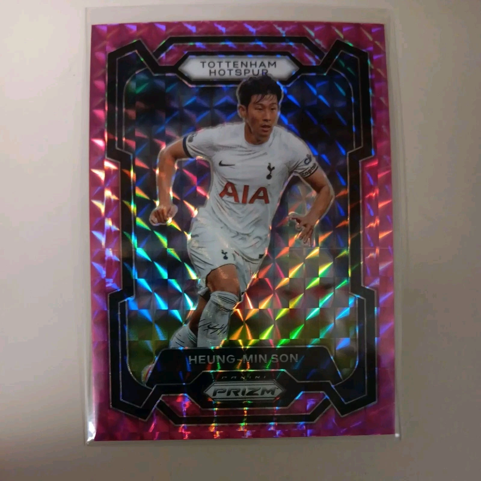 Heung-Min Son PINK MOSAIC Prizm 2023-24 Prizm Premier League #125 - HOTSPURS
