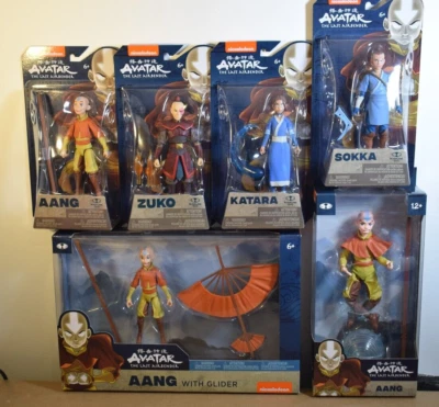 MCFARLANE TOYS McFarlane AVATAR THE LAST AIRBENDER AANG ZUKO KATARA SOKKA 5" & 7" Figures