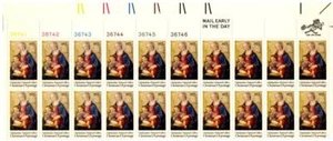 BLOCK OF (20) 10 CENT U.S. POSTAGE STAMPS CHRISTMAS GHIRLANDIAO GALLERY 1975 - Picture 1 of 1